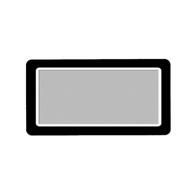 Blanka svarta Adressetiketter (Framsidan)