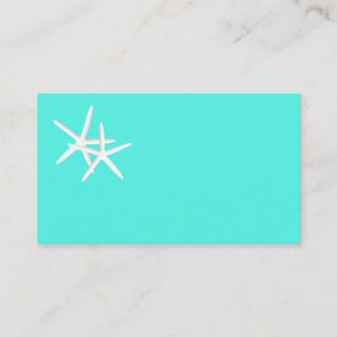 Blanka turkos Starfish-platskort Placeringskort