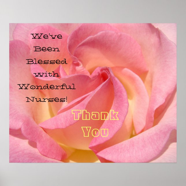 Blanka underbara konstutskrifter från Tack Ro Poster (Framsidan)