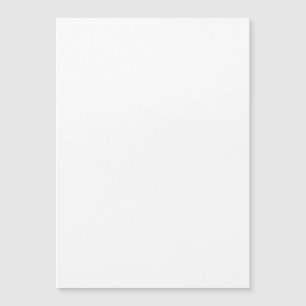 Blanka, vit, 5 tum x 7 tum Bröllop Magnetisk Inbjudningskort