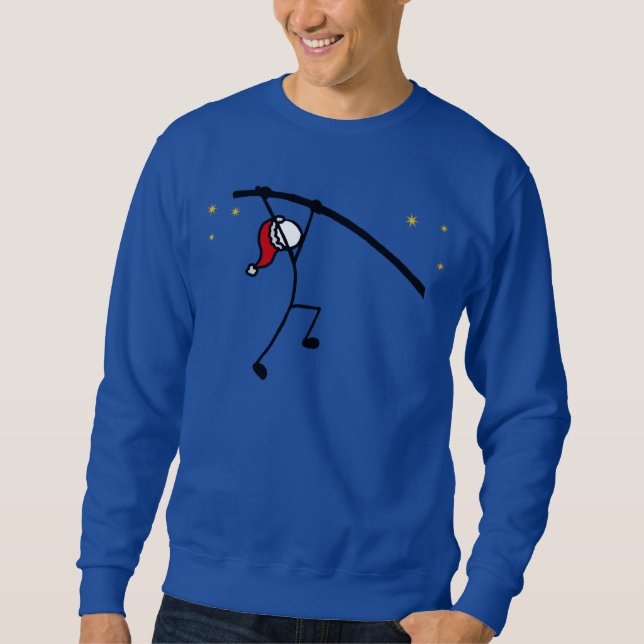 Blankad Jumper för jultomten jultomte med stift Sweatshirt (Framsida)