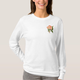 Blankblomma i ro t shirt