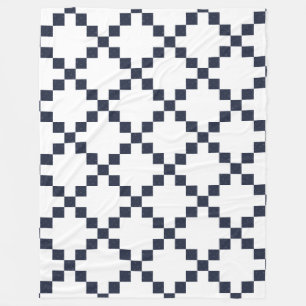 Blanket Blanket Blue Irish Bröllop chain Quilt Bla Fleecefilt