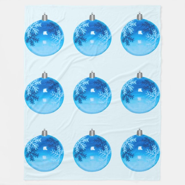 Blanket Blanket Blue Ornament Fleece (Framsidan)