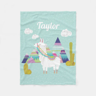 Blanket Blanket i Personligen Alpacas färgstarka ö Fleecefilt