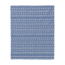Blanket, blått, klassiskt jultomte