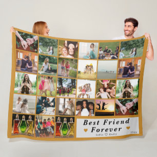 Blanket för bästa vänner för Photo Collage Fleece