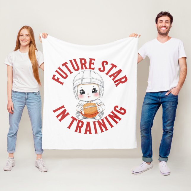 Blanket för fotboll i Baby, stjärna Fleecefilt (På plats)