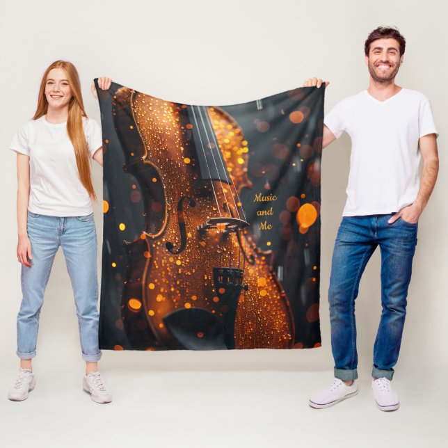 Blanket för musiker Lärare Student Violinist Fleecefilt (På plats)