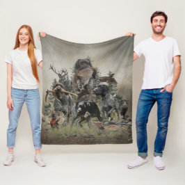 Blanket i den tyska Wirehsted Pointer Fleece Blank