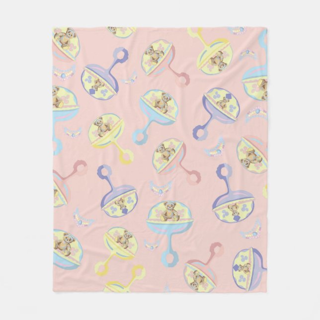Blanket Jewelry Bear Rattle Fleecefilt (Framsidan)