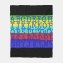Blanket med engelska brev
