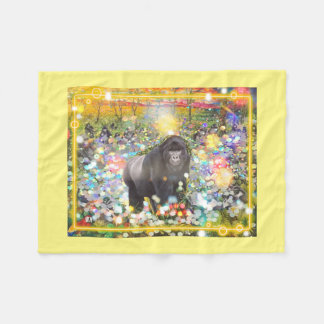 Blanket med Gorillas Home Decore Fleecefilt
