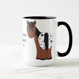 Blanket och Leopard Big Butt Appaloosa Horse Mugg