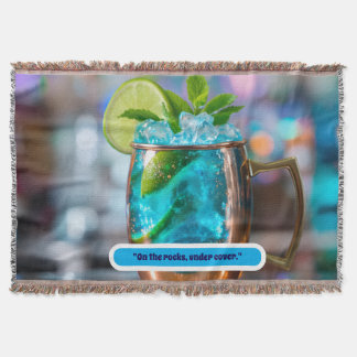 Blanket throw with cocktail  filt