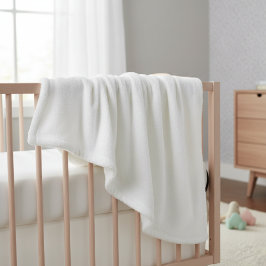 blanket white solid color trendy fleecefilt