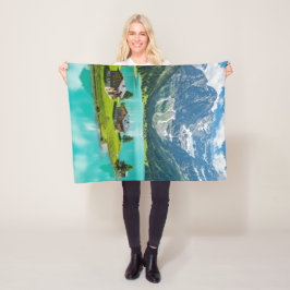 "BlanketBliss: Utrymme vid en alpregion" Fleecefilt