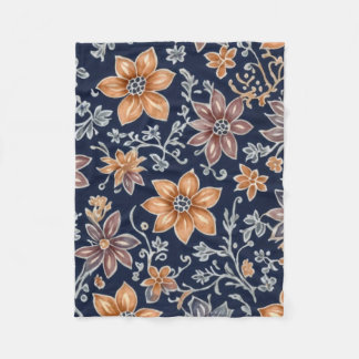 Blankets with batik pattern fleecefilt