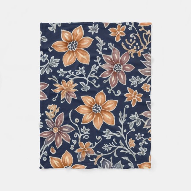 Blankets with batik pattern fleecefilt (Framsidan)