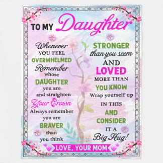 Blanketstift för döttrar från Mammor Fleecefilt