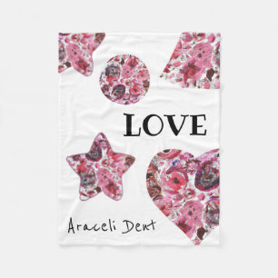 Blankett, 76,2 cm x 101,6 cm Röd Fleecefilt