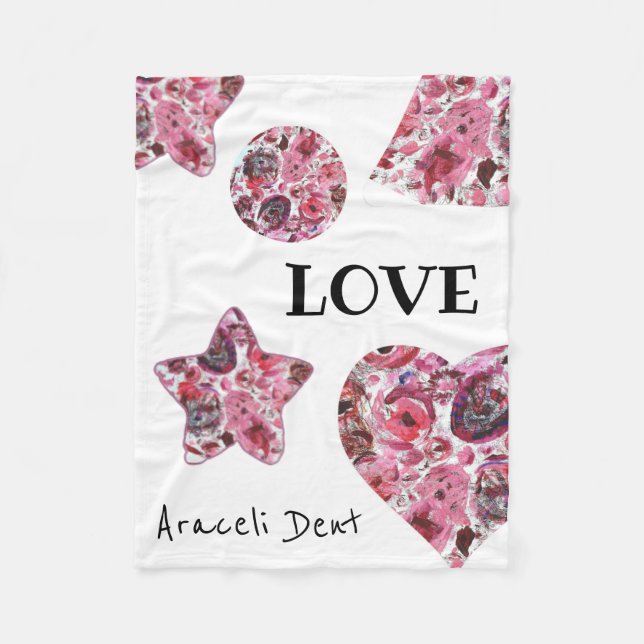 Blankett, 76,2 cm x 101,6 cm Röd Fleecefilt (Framsidan)