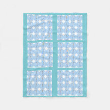 Blankett Blanket Blanket i Blue Färg Quilt Giraffe