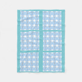 Blankett Blanket Blanket i Blue Färg Quilt Giraffe Fleecefilt