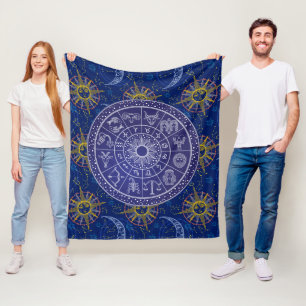 Blankett för Astrology Chart Fleece