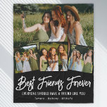 Blankett för bästa vän för Photo Collage Fleece<br><div class="desc">Denna moderna filt från BFF bild är ett absolut måste för era bästa vänner! Den här unika filten visar en svart bakgrund i snyggten som kan ändras till valfritt färg, och innehåller också fyra av dina mest värdefulla foton med dina närmaste vänner, den söta och meningsfulla vänskapen som säger "alla...</div>