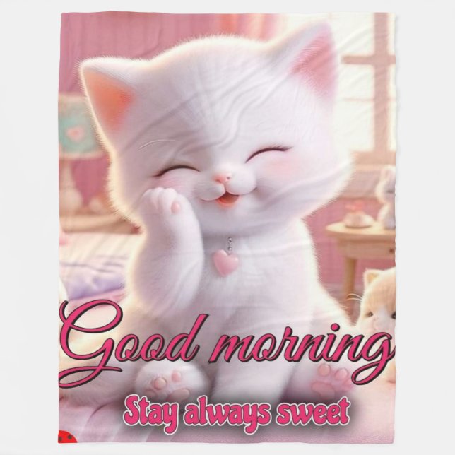 Blankett för bra Morgonflottan - håll dig Mysigt o Fleecefilt (Framsidan)