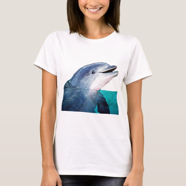 Blankett för delfinkonst t-shirt (Framsida)