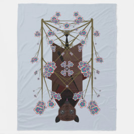 Blankett för den blå räven i Himlar (3 storlekar) Fleecefilt