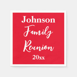 Blankett för familjeåterförening Red and White Nam Pappersservett