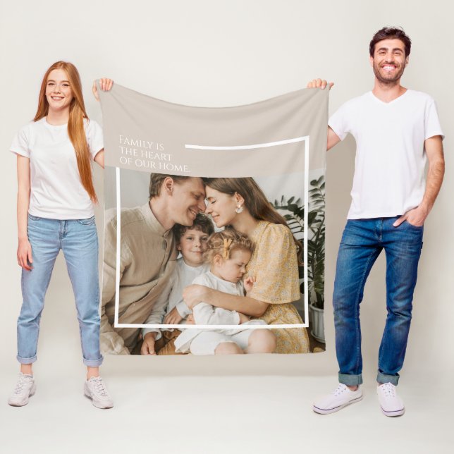 Blankett för fotokopia med meddelande - Mysigt och Fleecefilt (På plats)