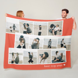 Blankett för fotostrimmor Anpassningsbar Färg Pers Fleecefilt