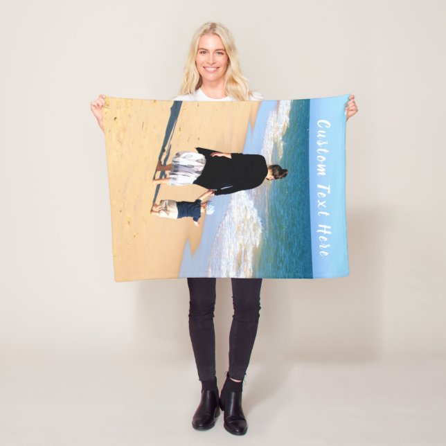 Blankett för fotot Baby med Anpassningsbar Fleecefilt (På plats)