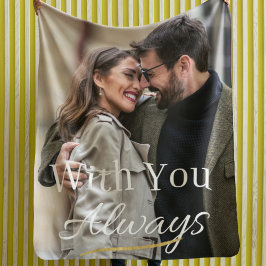 Blankett för Fullt-Ram Kärlek Fleecefilt