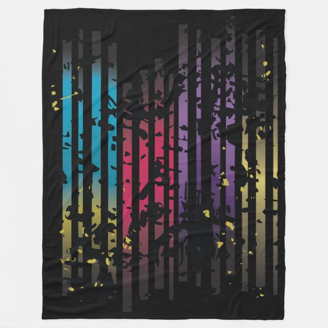 Blankett för Grunge Design Fleece Blanket (Framsidan)