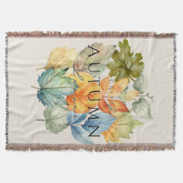 Blankett för hösten Crisp Löv - Mysigt fallhem Filt