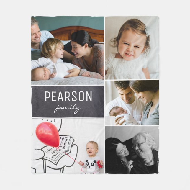 Blankett för minnesfotofleece i anpassningsbarna m fleecefilt (Framsidan)