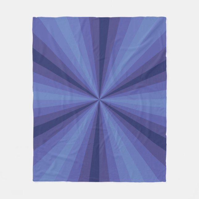 Blankett för optisk Illusion Blue Fleece Blanket (Framsidan)