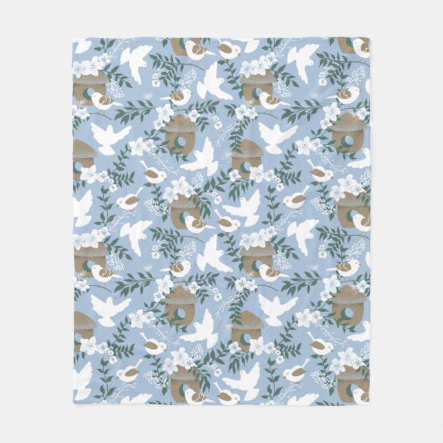 Blankett för spädbarn född på vintern fleecefilt (Framsidan)