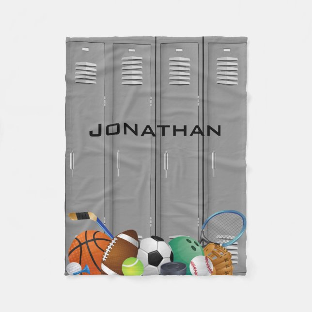Blankett för sportlåsdesign fleecefilt (Framsidan)