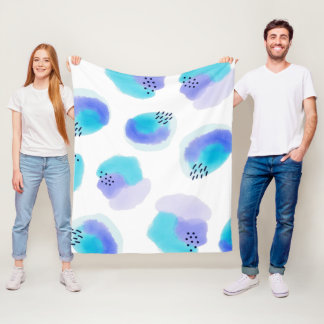 Blankett för vattenfärg Brushstrokes Fleece Blanke