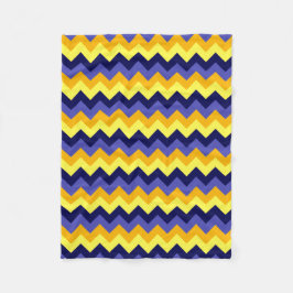Blankett Guld Gult Chevrons Small Fleece Blanket