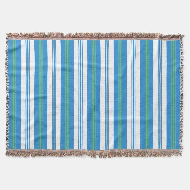 Blankett med blå morgonglasögon Rand Throw Blanket Mysfilt (Framsidan)