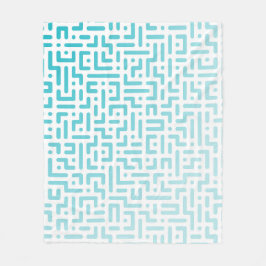 Blankett med blå övertoning fleecefilt