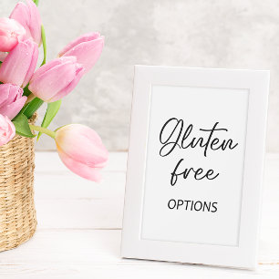 Blankett med gratisskylt Tabletop Plaque med Easel Poster