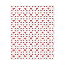 Blankett med hjärtan